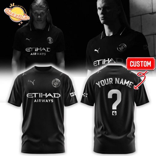 Limited Edition Manchester City Origin 25/26 Away Kit Black Tshirt