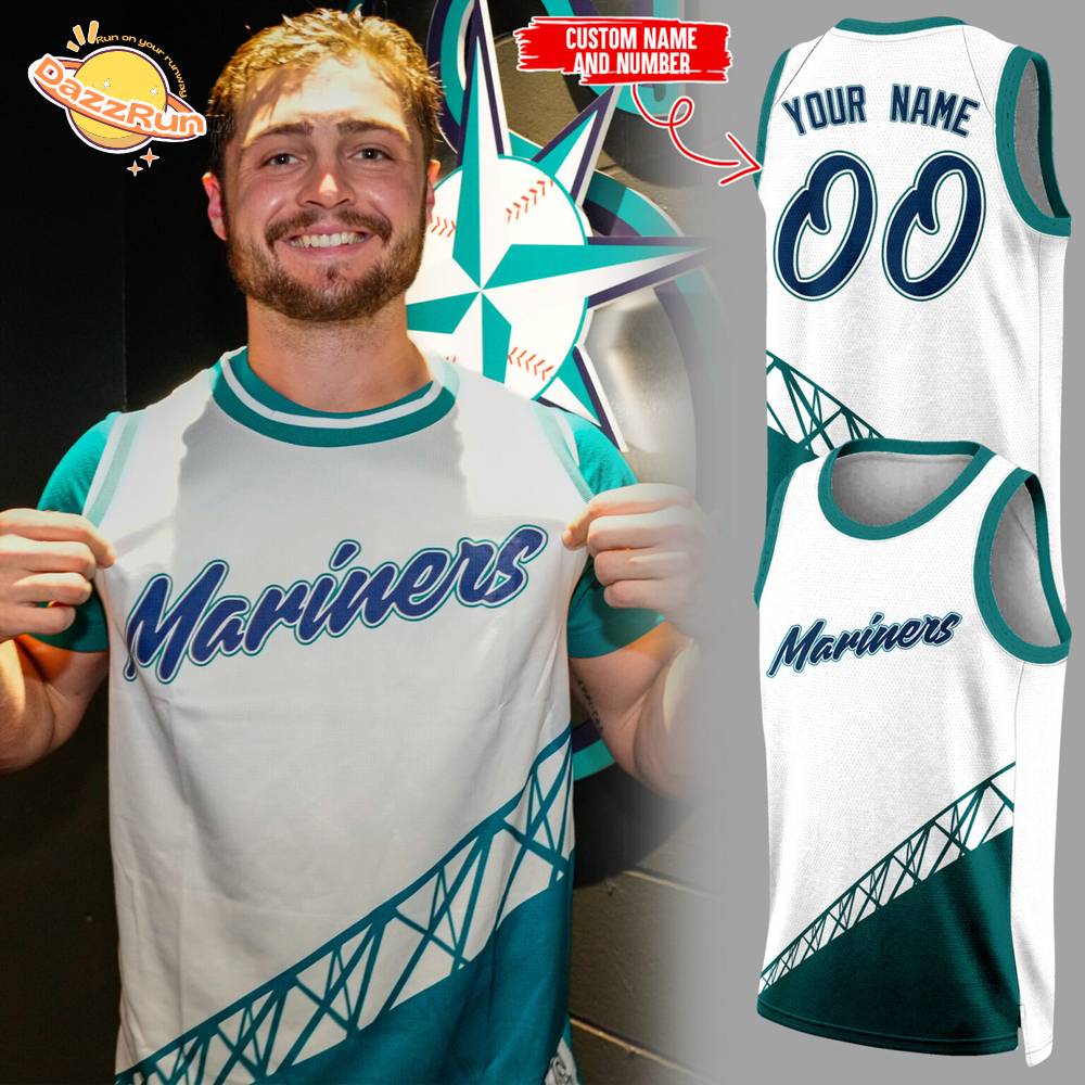 Limited Edition Mariners Custom Basketball Jersey Limited Edition Mariners Custom Basketball Jersey