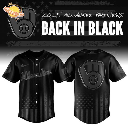 Limited Edition Milwaukee Brewers Black Flag Jersey