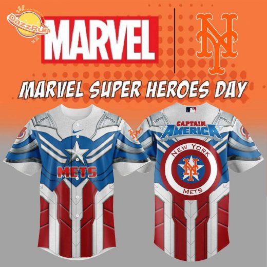 Limited Edition N.Y Mets Captain America Jersey