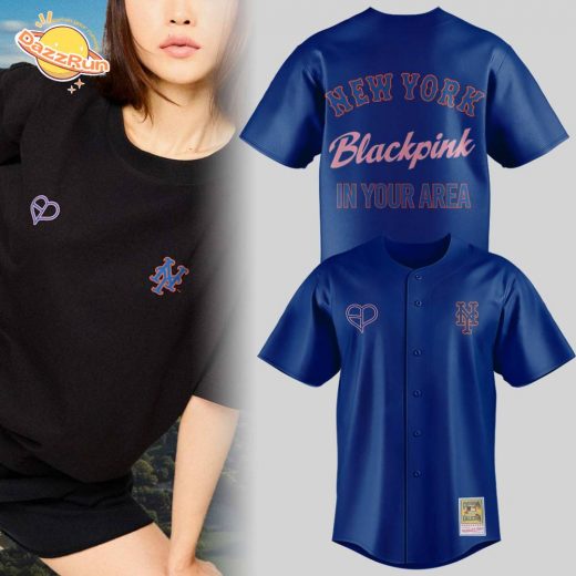 Limited Edition NY Mets x Blackpink 2025 Blue Jersey
