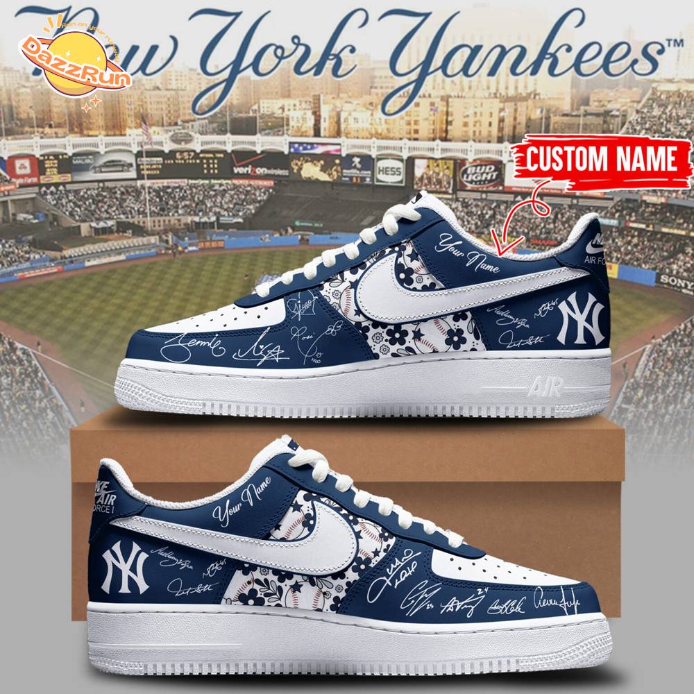 Limited Edition New York Yankees Air Force Shoes Custom Name 2025 Limited Edition New York Yankees Air Force Shoes Custom Name 2025