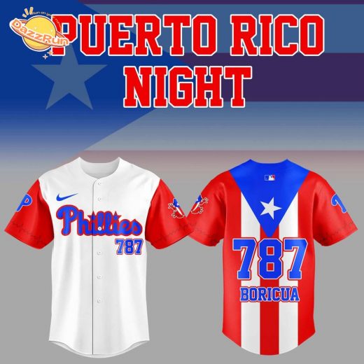 Limited Edition Phillies x Puerto Rico Night 2025 Jersey