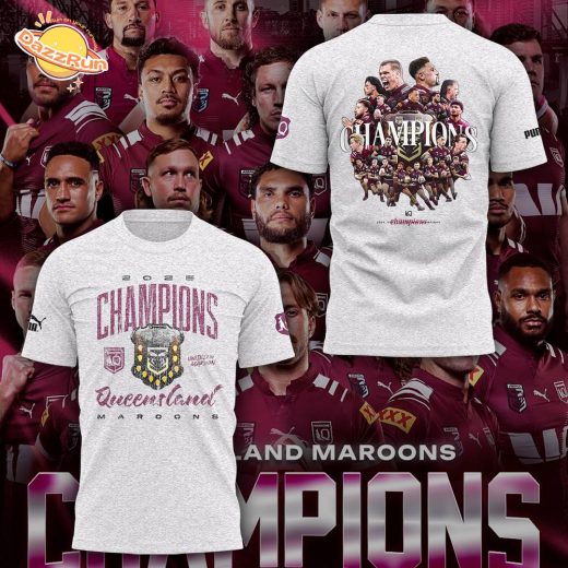 Limited Edition Queensland Maroons Champion 2025 Tshirt