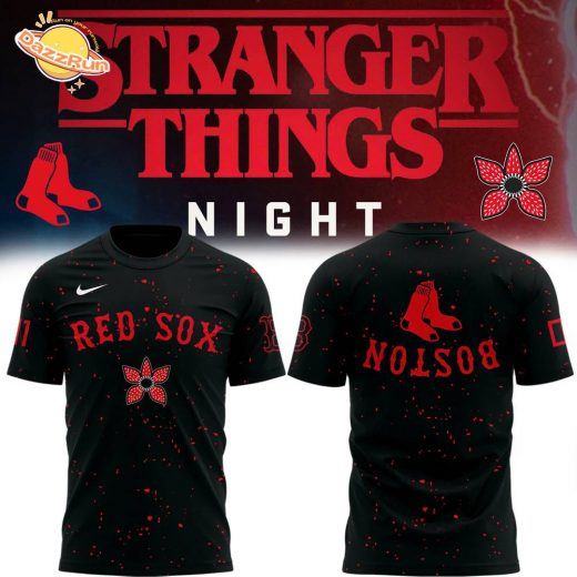 Limited Edition Red Sox x Stranger Things Night Tshirt