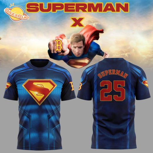 Limited Edition Red Sox x Superman 2025 Tshirt