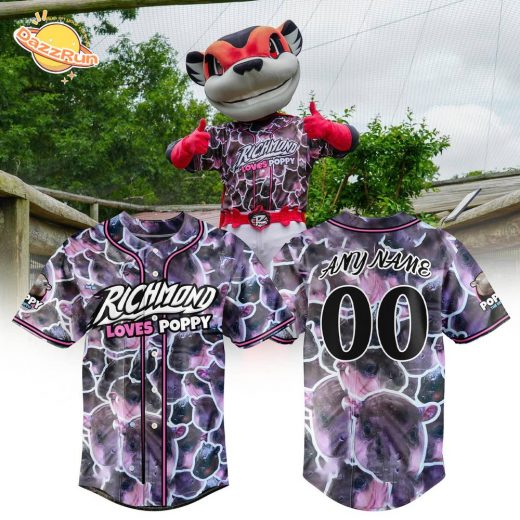Limited Edition Richmond Flying Squirrels x Poppy Jersey 2025