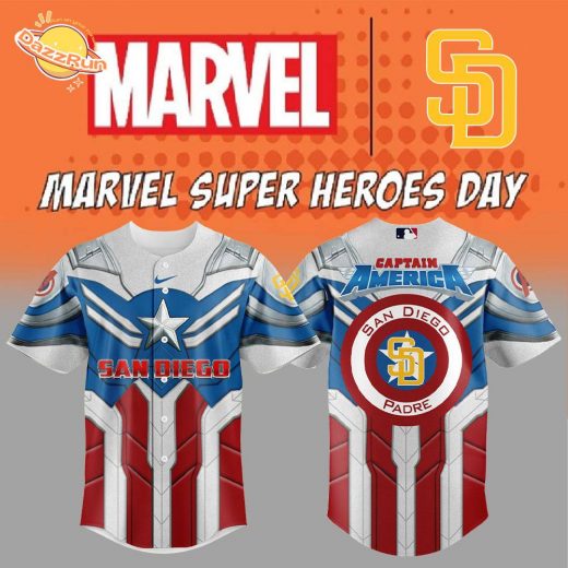 Limited Edition S.D Padres Captain America Jersey