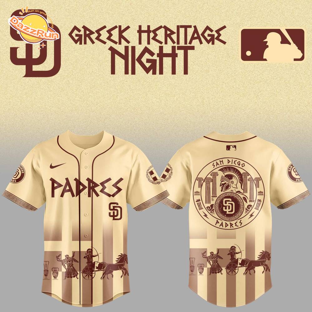 Limited Edition SD Padres x Greek Heritage Night 2025 Jersey Limited Edition SD Padres x Greek Heritage Night 2025 Jersey
