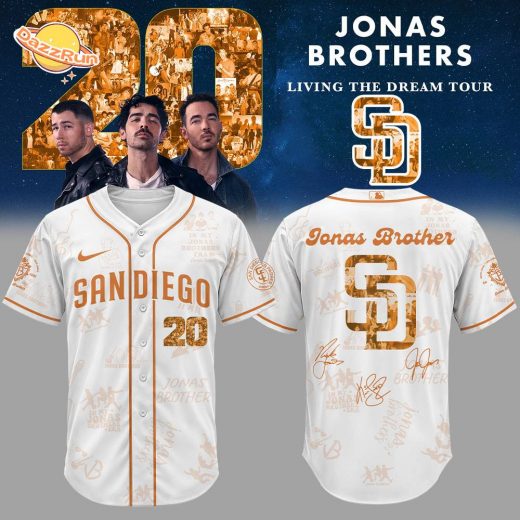 Limited Edition SD.Padres “JonasBrothers20: Living the Dream Tour” Signature Jersey