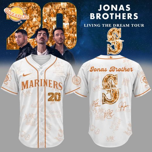 Limited Edition S.Mariners “JonasBrothers20: Living the Dream Tour” Signature Jersey