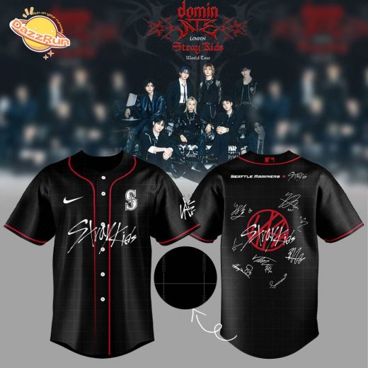 Limited Edition S.Mariners Stray Kids Show Signature Black Jersey