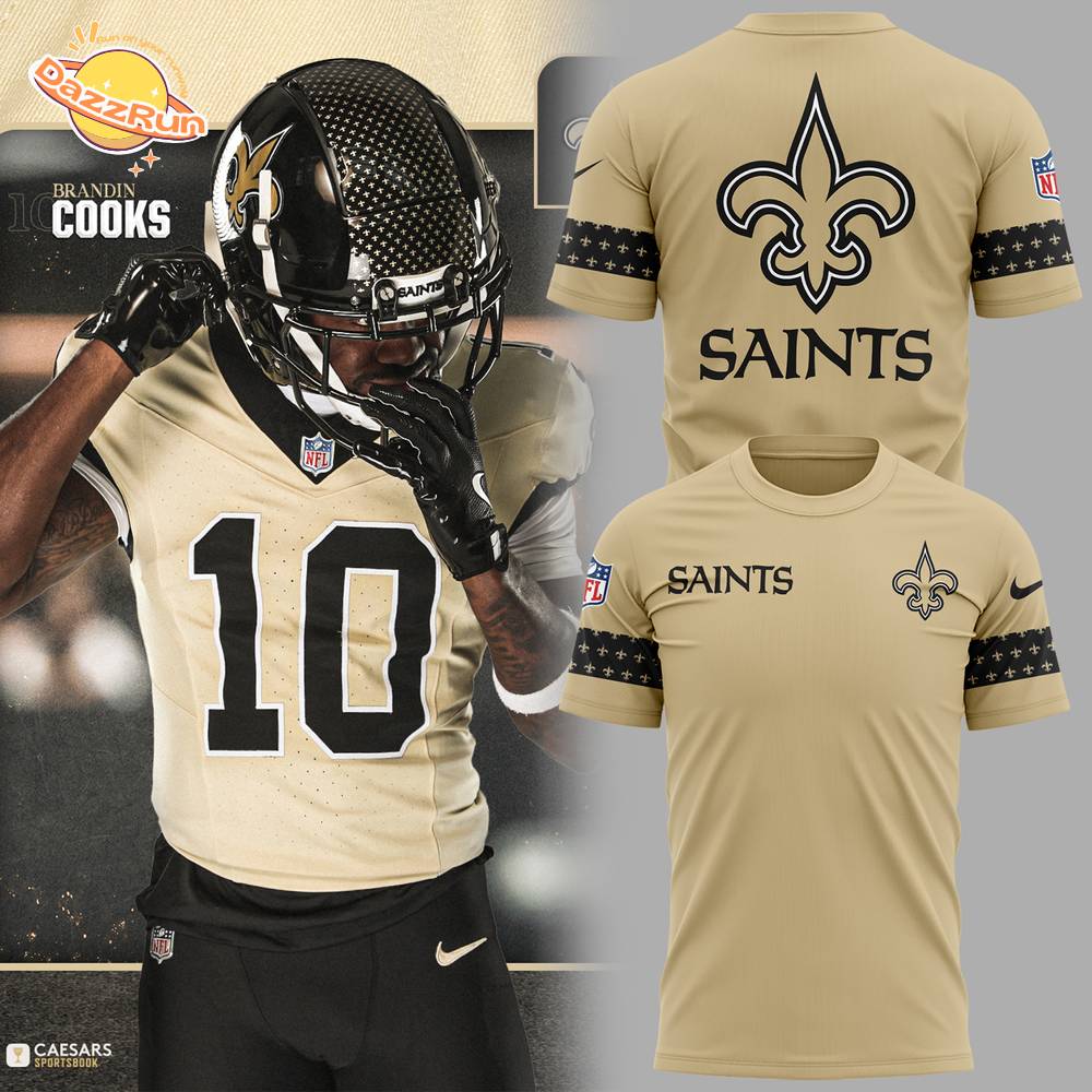 Limited Edition Saints Gold Uniforms Tshirt 2025 Limited Edition Saints Gold Uniforms Tshirt 2025