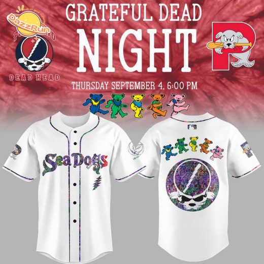 Limited Edition Sea Dogs Grateful Dead Night Jersey