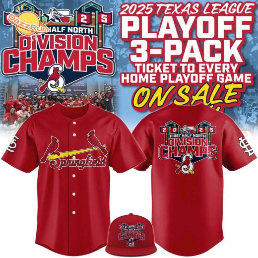 Limited Edition Springfield Cardinals Divison Champions Baseball Jersey