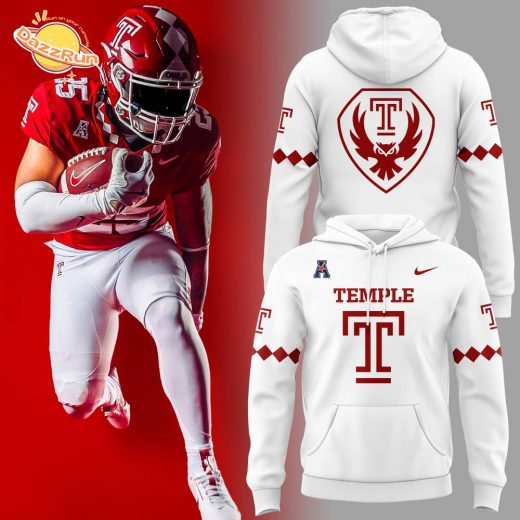 Limited Edition Temple Owls 2025 White Hoodie