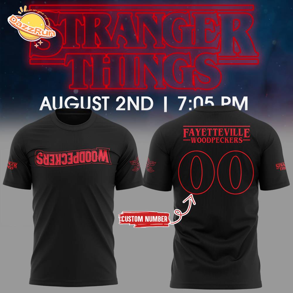 Limited Edition Woodpeckers Stranger Things Night Tshirt Limited Edition Woodpeckers Stranger Things Night Tshirt
