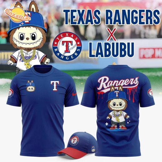 Limited Editions Texas Rangers x Labubu baseball New 2025 T-Shirt