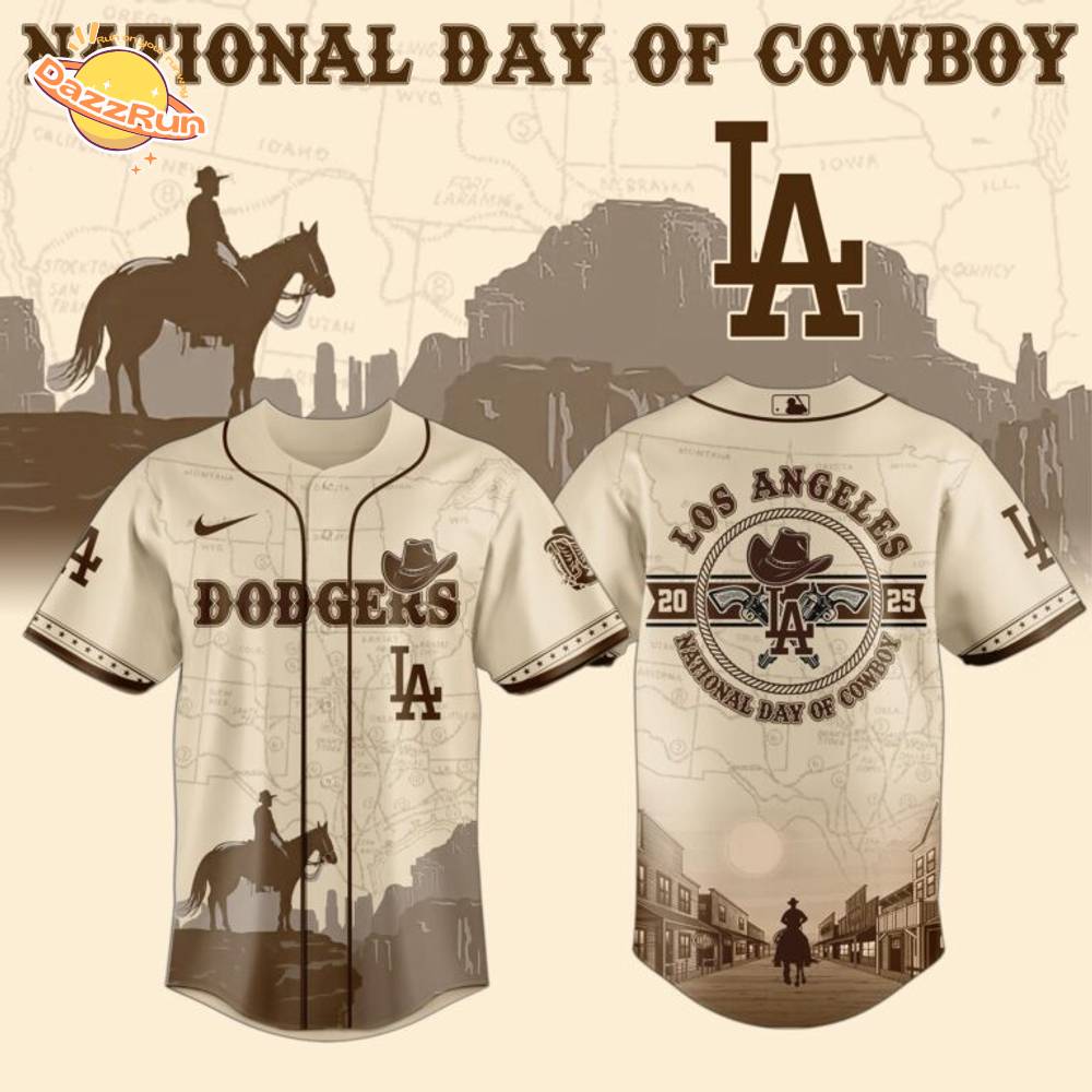 Los Angeles Dodgers MLB x National Day Of Cowboy Special Limited Edition Jersey Los Angeles Dodgers MLB x National Day Of Cowboy Special Limited Edition Jersey