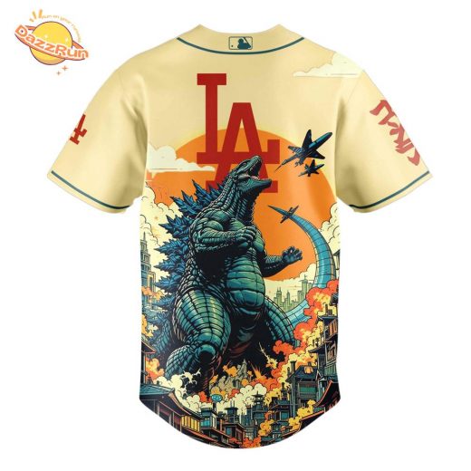 Dazzrun2FLos Angeles Dodgers Special Godzilla Limited Edition Jersey 3