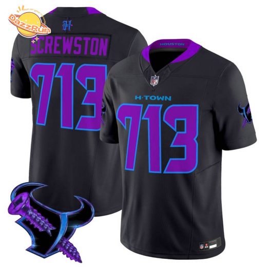 Men’s Houston Texans 2025 DJ Screw Limited Jersey