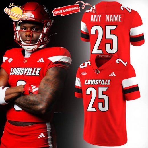 Men’s Louisville Cardinals Red Football Jerseys