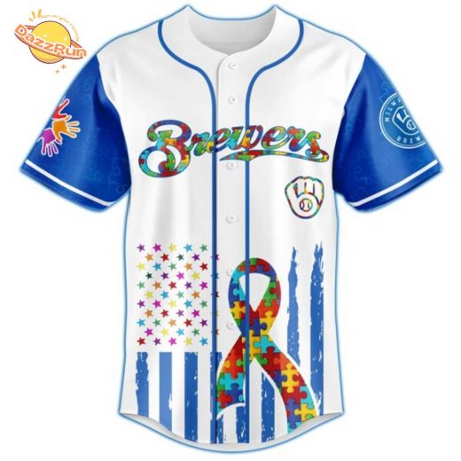Milwaukee Brewers × Special Autism Awareness Month Limited Edition Jersey