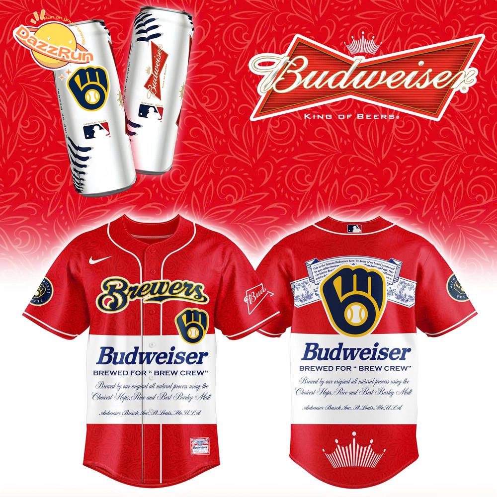 Milwaukee Brewers x Budweiser Version 2025 Baseball Jersey Milwaukee Brewers x Budweiser Version 2025 Baseball Jersey