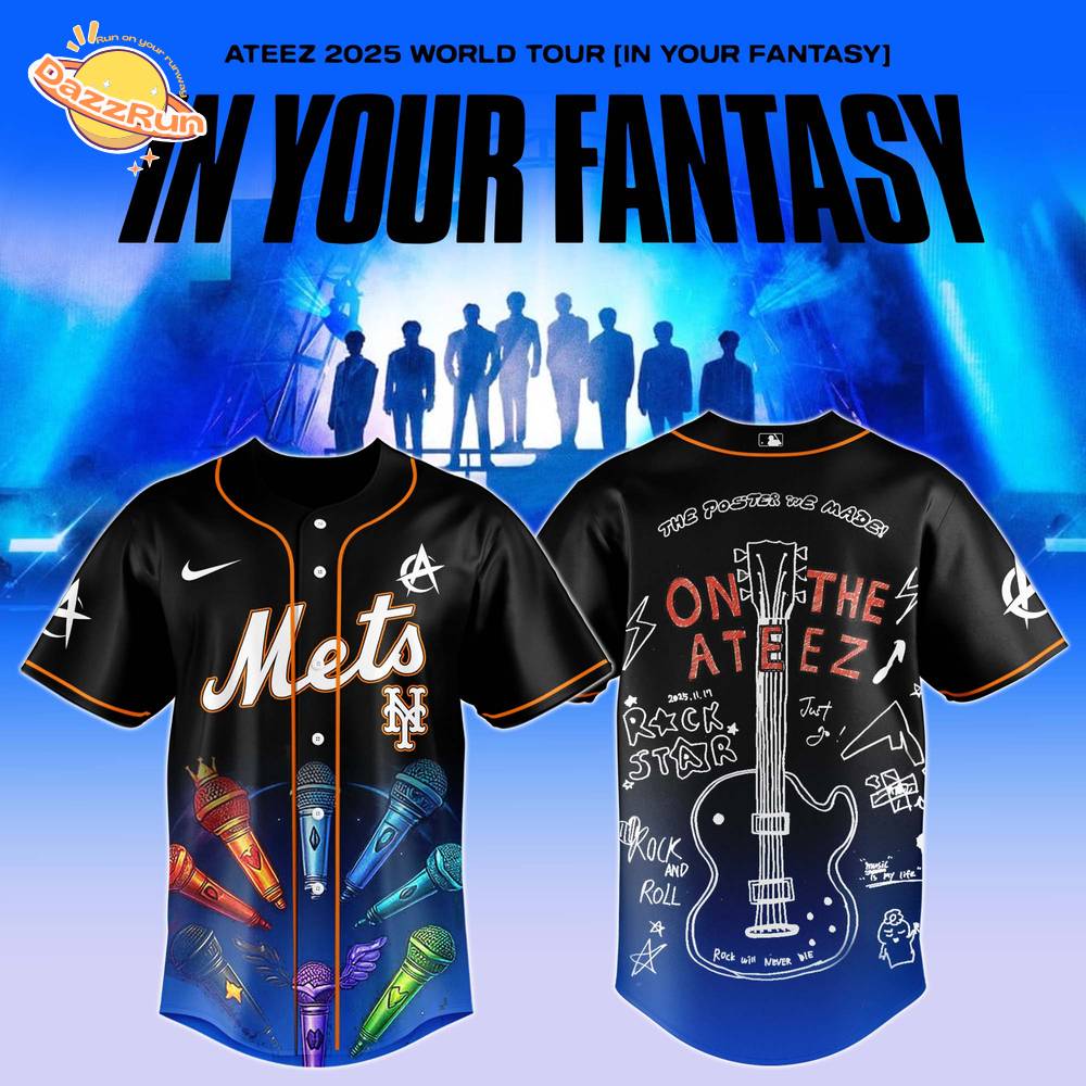 NY Mets x ATEEZ 2025 World Tour Jersey Limited Edition 2025 NY Mets x ATEEZ 2025 World Tour Jersey Limited Edition 2025
