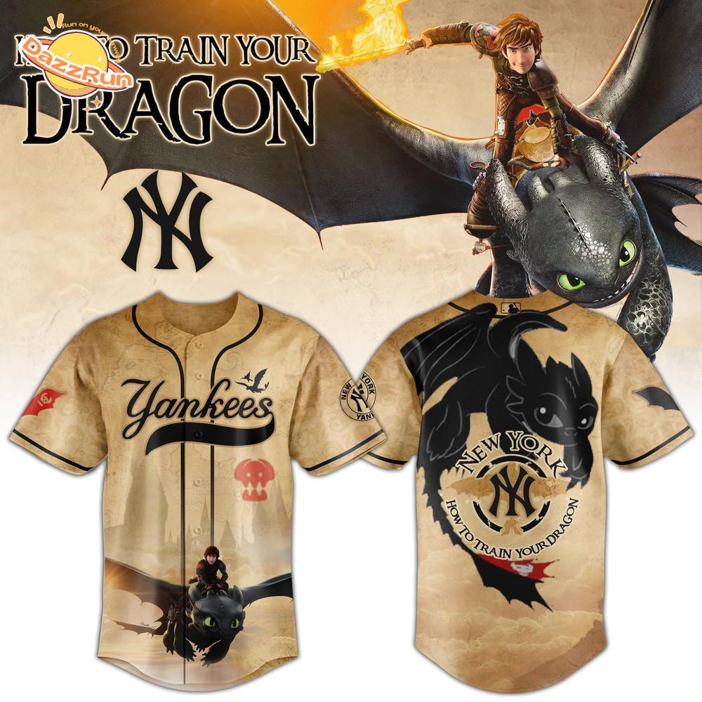 NY Yankees x How to Train Your Dragon Jersey Limited Edition 2025 NY Yankees x How to Train Your Dragon Jersey Limited Edition 2025