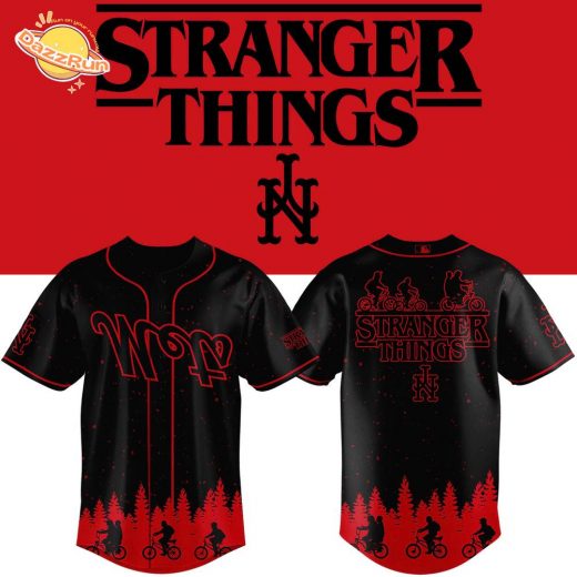 New York Mets 2025 Black Stranger Things Jersey