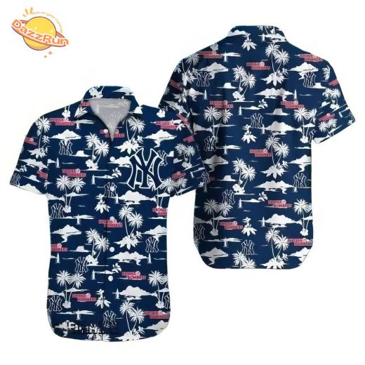 New York Yankees Special Design For Summer 3D Hawaiian Shirt