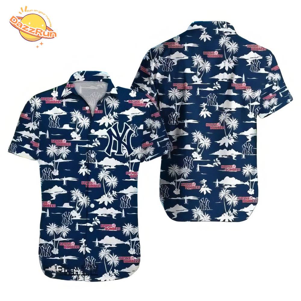 New York Yankees Special Design For Summer 3D Hawaiian Shirt New York Yankees Special Design For Summer 3D Hawaiian Shirt