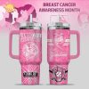 Tampa Bay Rays Breast Cancer Awareness Tumbler With Handle