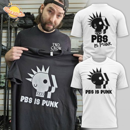 PBS Is Punk Protect PBS T-Shirt – White – Limited Edition