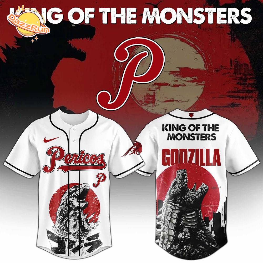 Pericos de Puebla x Godzilla Edition Jersey 2025 Pericos de Puebla x Godzilla Edition Jersey 2025