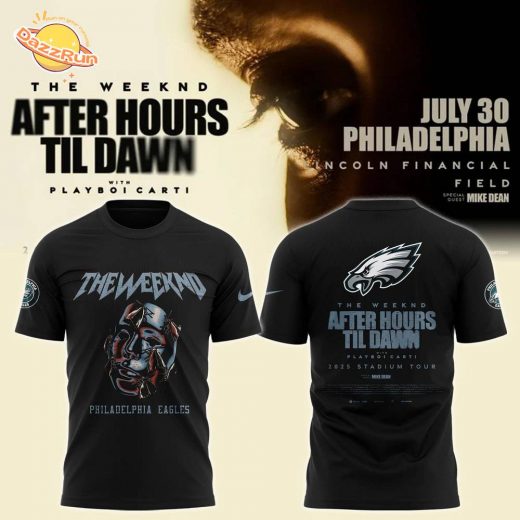 Philadelphia Eagles x The Weeknd after hours til dawn 2025 T-shirt