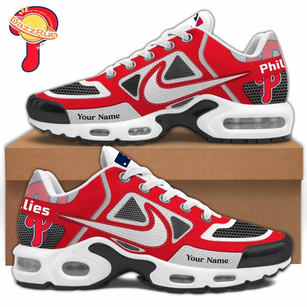 Philadelphia Phillies MLB Air Max Plus Shoes Custom Name Philadelphia Phillies MLB Air Max Plus Shoes Custom Name