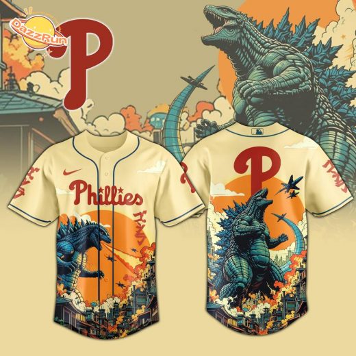 Philadelphia Phillies Special Godzilla Limited Edition Jersey