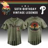 LA Dodgers x 50th Birthday Vintage Legends Mashup Usa Design Baseball Jersey