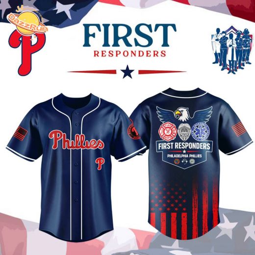 Philadelphia Phillies x First Responders Night Jersey 2025 Editons Limited-3D Baseball Jersey