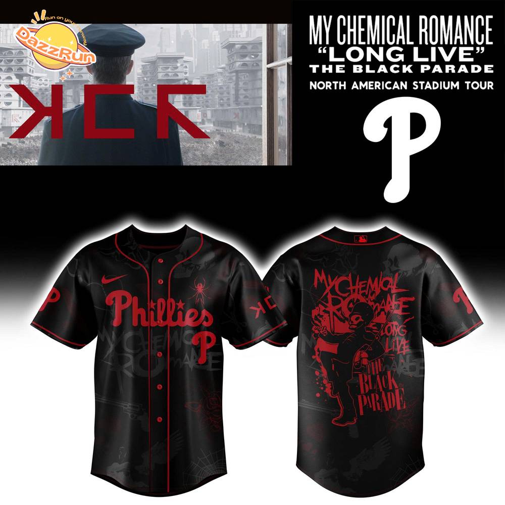 Phillies x Long Live The Black Parade Baseball Jersey Combo Phillies x Long Live The Black Parade Baseball Jersey Combo
