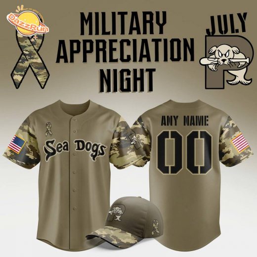 Portland Sea Dogs Military Appreciation 2025 Jersey