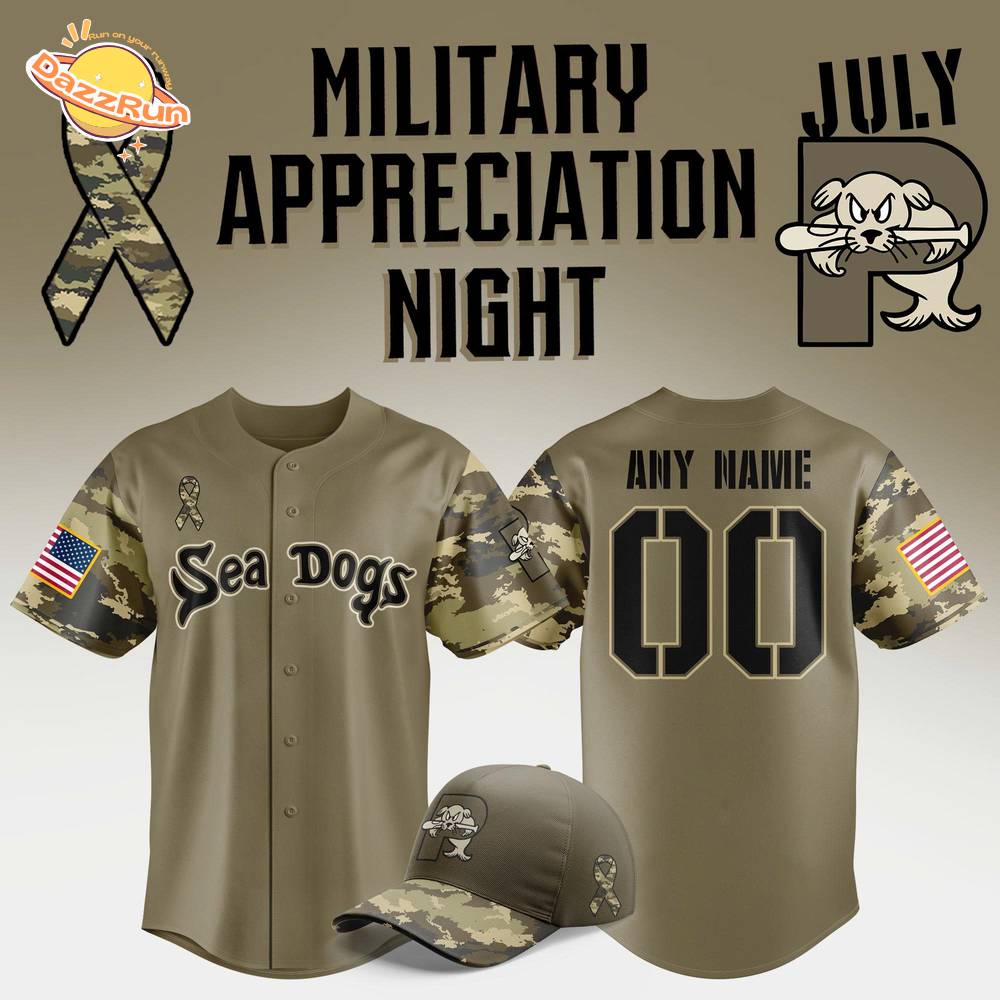 Portland Sea Dogs Military Appreciation 2025 Jersey Portland Sea Dogs Military Appreciation 2025 Jersey