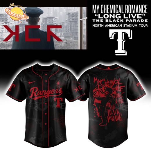 Rangers x Long Live The Black Parade Baseball Jersey