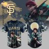 Houston Astros x Wave Breathing Demon Slayer Baseball Jersey