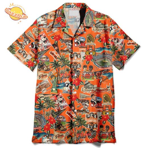 San Francisco Giants Palm Trees, Pennants, and Baseball Glory – Hawaiian Shirt