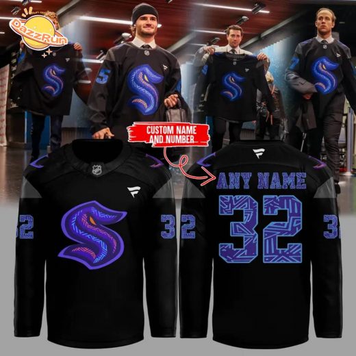 Seattle Kraken Black Hockey History Night Game 2025 Special Hockey Jersey