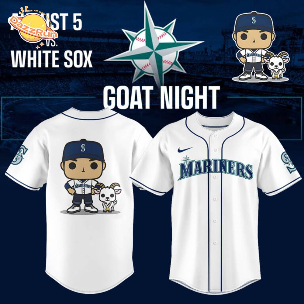 Seattle Mariners Goat Night Jersey – White Sox Game Limited Edition Baseball Jersey Seattle Mariners Goat Night Jersey – White Sox Game Limited Edition Baseball Jersey