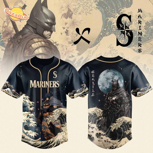 Seattle Mariners x Batman Night Limited Edition Jersey 2025-3D Baseball Jersey